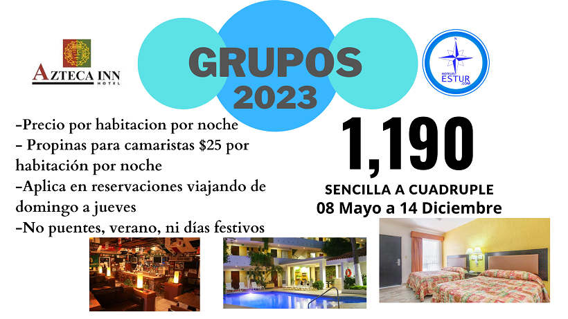 AZTECA INN   ( Plan europeo, Tarifa por Habitacion )