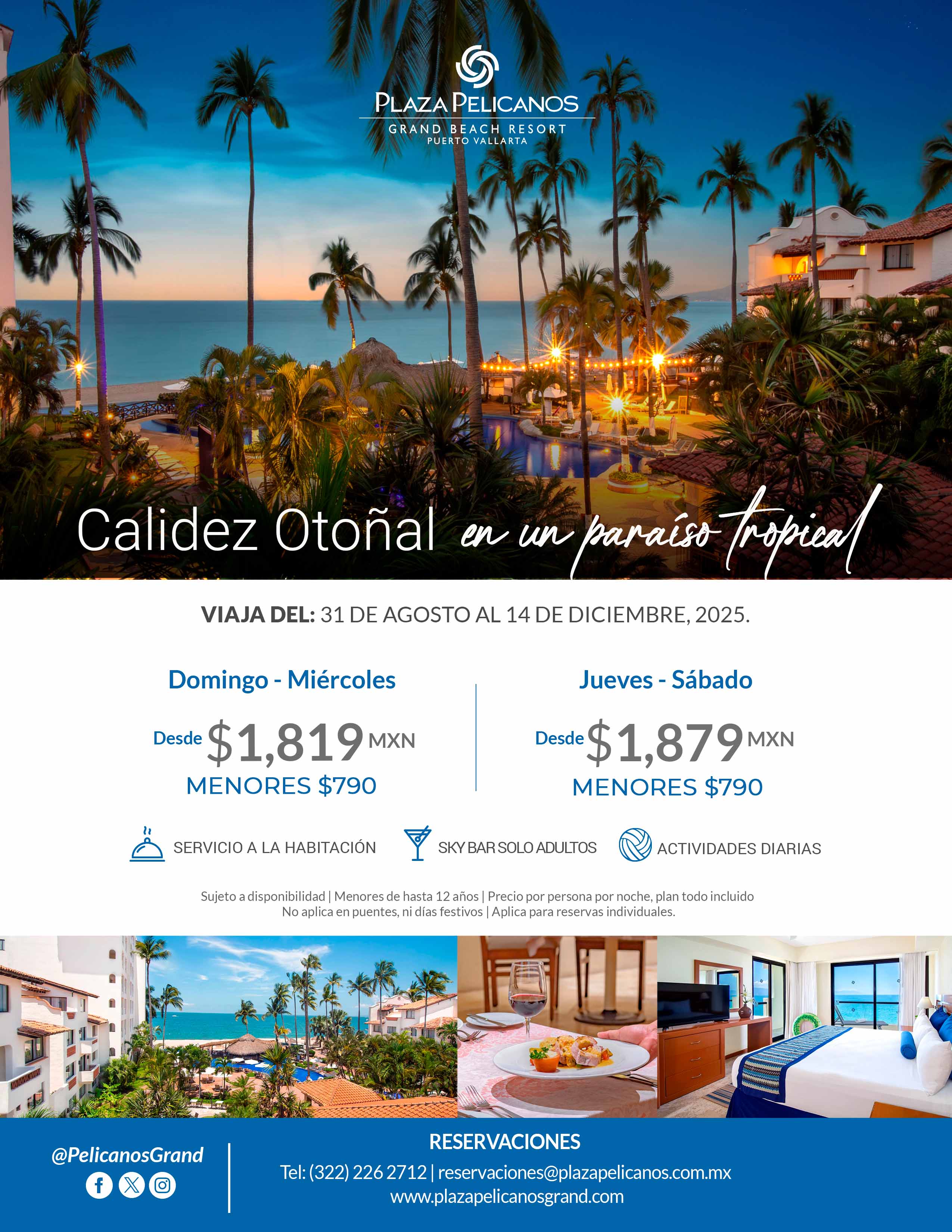 PUERTO VALLARTA-PLAZA PELICANOS GRAND BEACH (Todo Incluido ) 